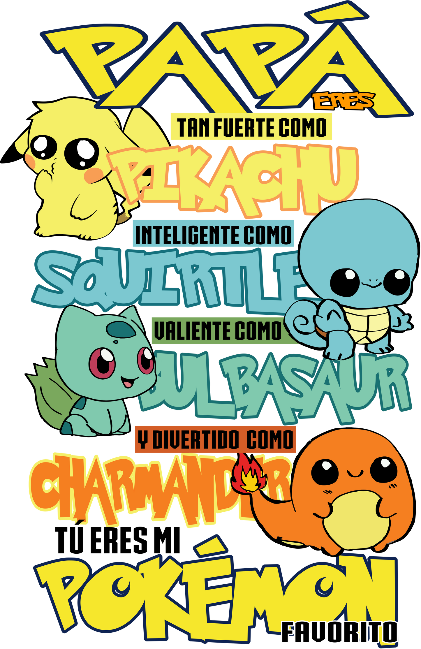 CAMISETA POKEMON - DIA DEL PADRE