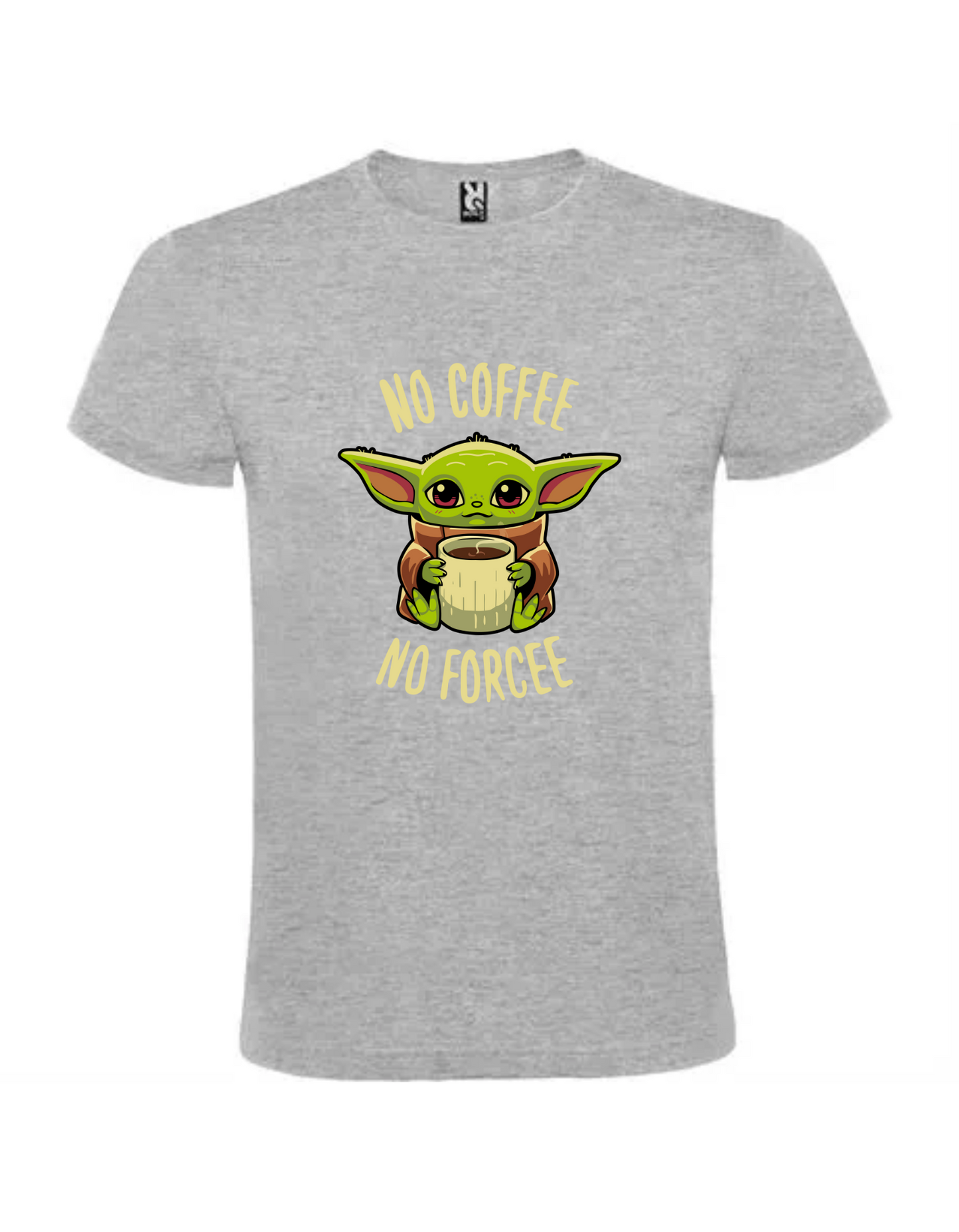 CAMISETA BABY YODA- NO COFFEE NO FORCEE
