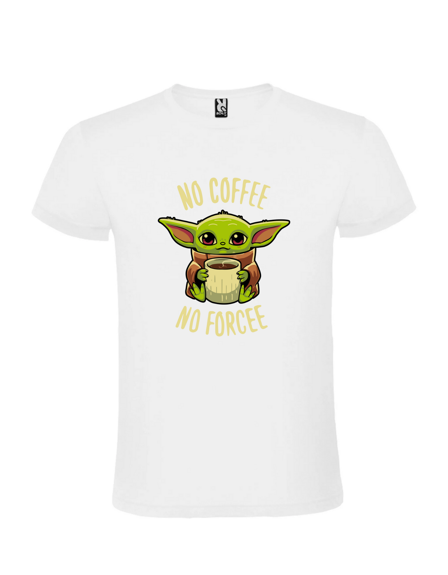 CAMISETA BABY YODA- NO COFFEE NO FORCEE