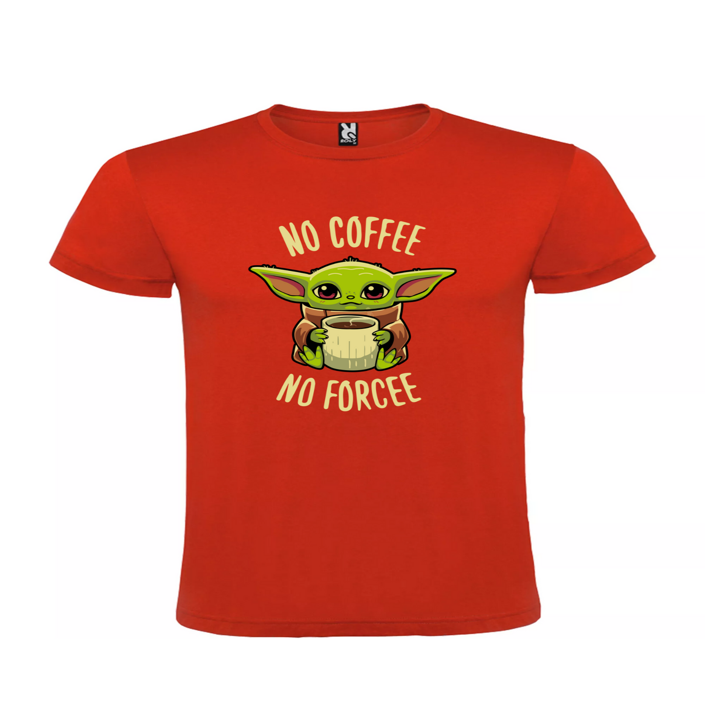 CAMISETA BABY YODA- NO COFFEE NO FORCEE