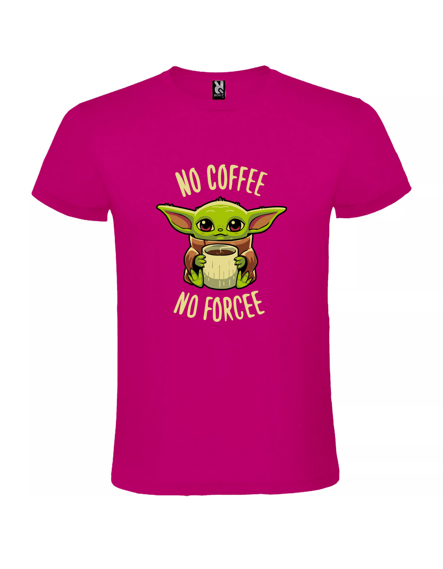 CAMISETA BABY YODA- NO COFFEE NO FORCEE