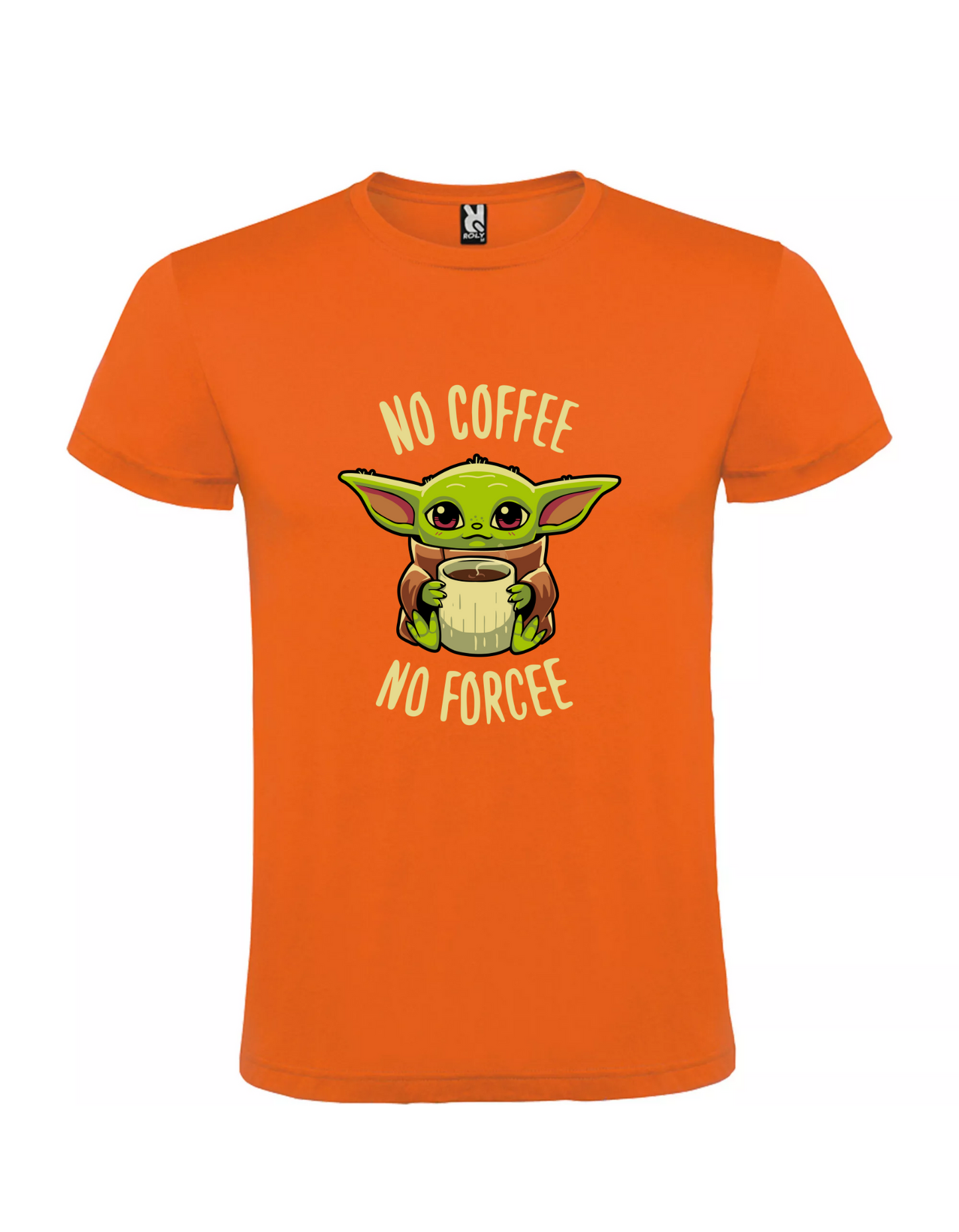 CAMISETA BABY YODA- NO COFFEE NO FORCEE