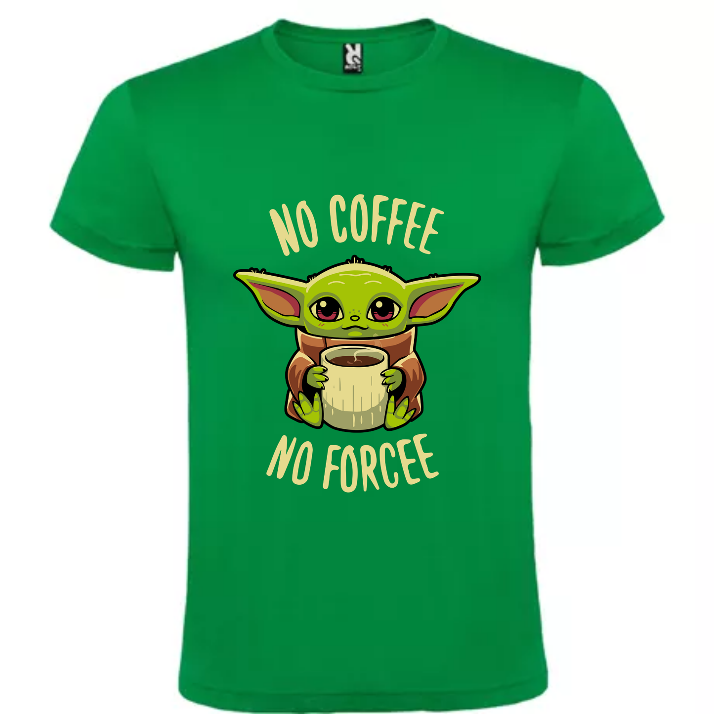 CAMISETA BABY YODA- NO COFFEE NO FORCEE