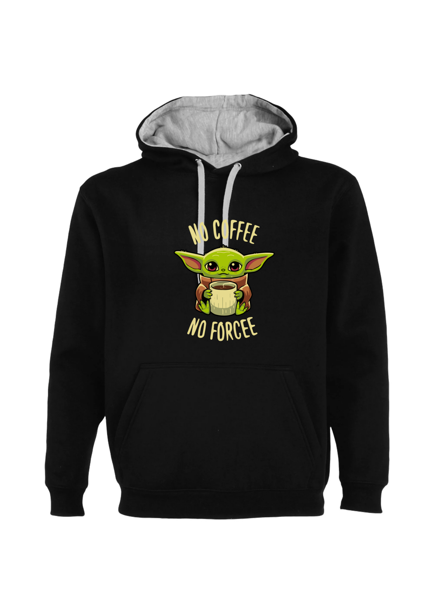 CAMISETA BABY YODA- NO COFFEE NO FORCEE