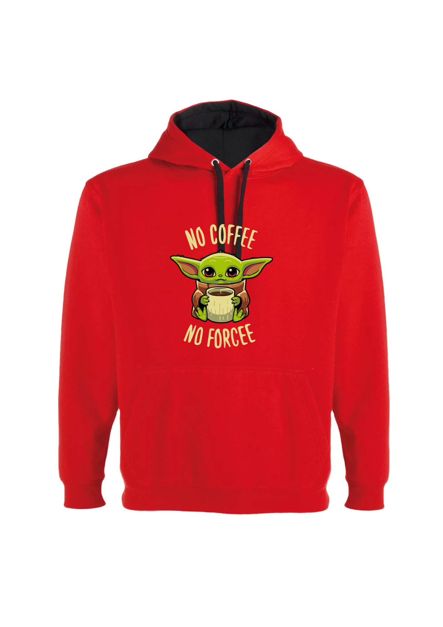 CAMISETA BABY YODA- NO COFFEE NO FORCEE