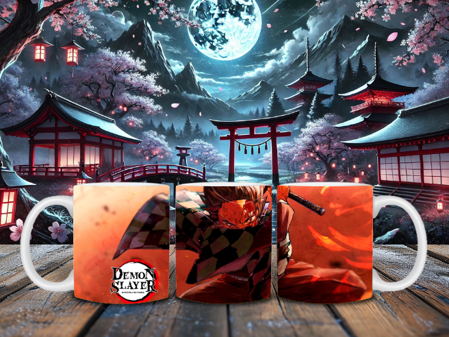 Taza de Tanjiro Fuego