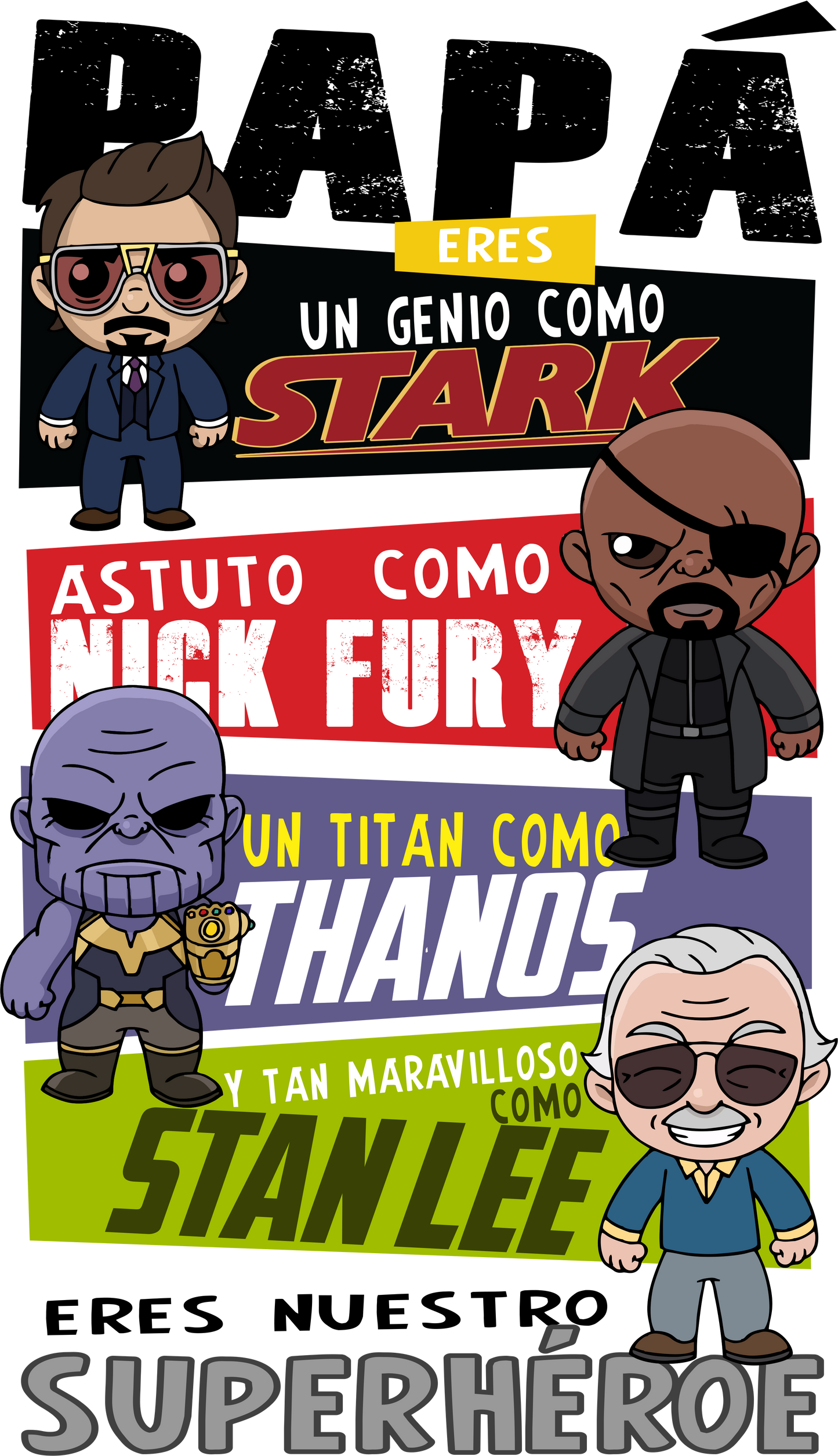 CAMISETA MARVEL - DIA DEL PADRE