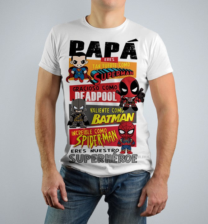 CAMISETA SUPER HEROES - DIA DEL PADRE