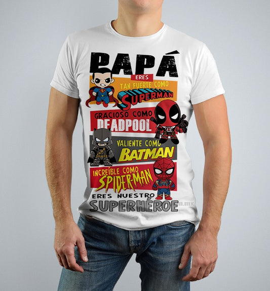CAMISETA SUPER HEROES - DIA DEL PADRE