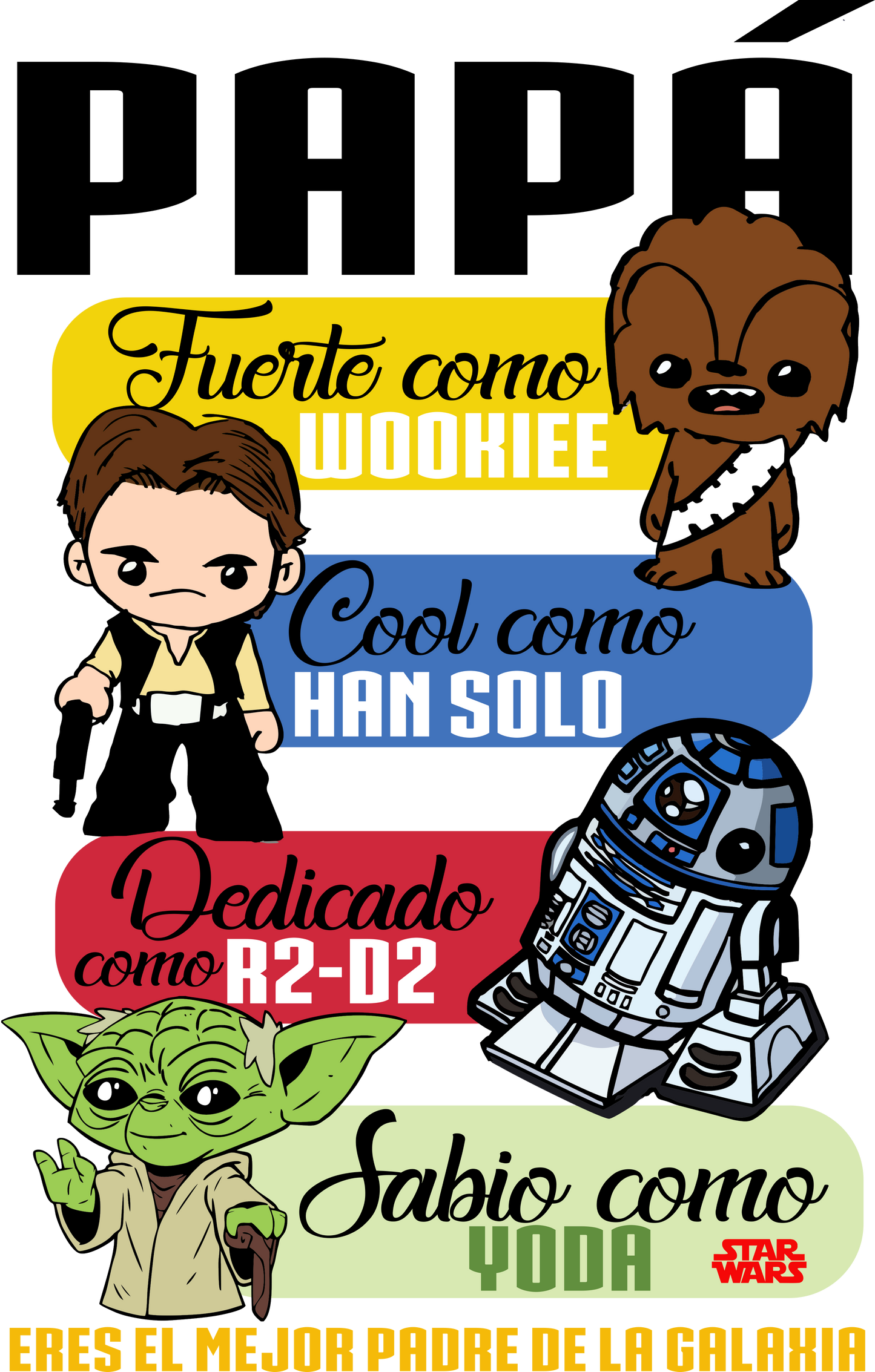 CAMISTEA STAR WARS - DIA DEL PADRE