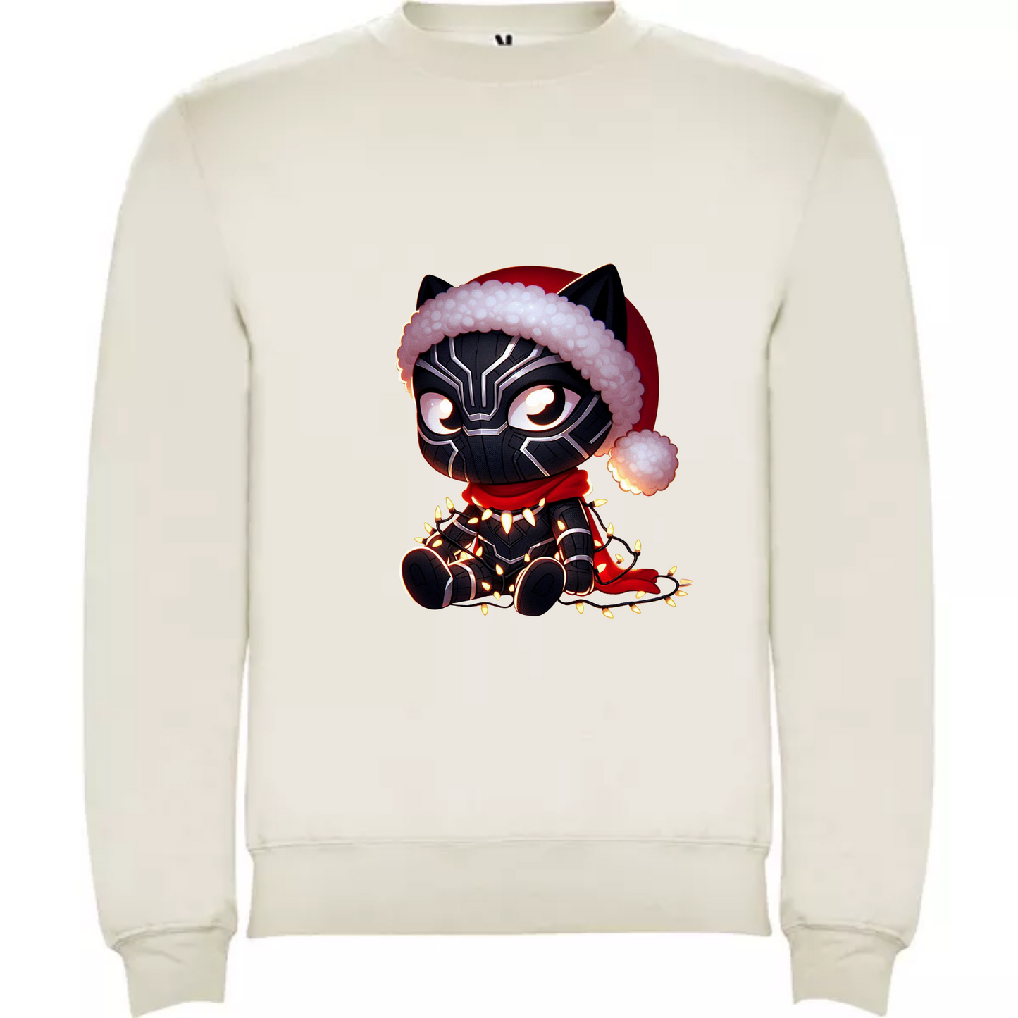 Camiseta Navidad Black Panther Chibi
