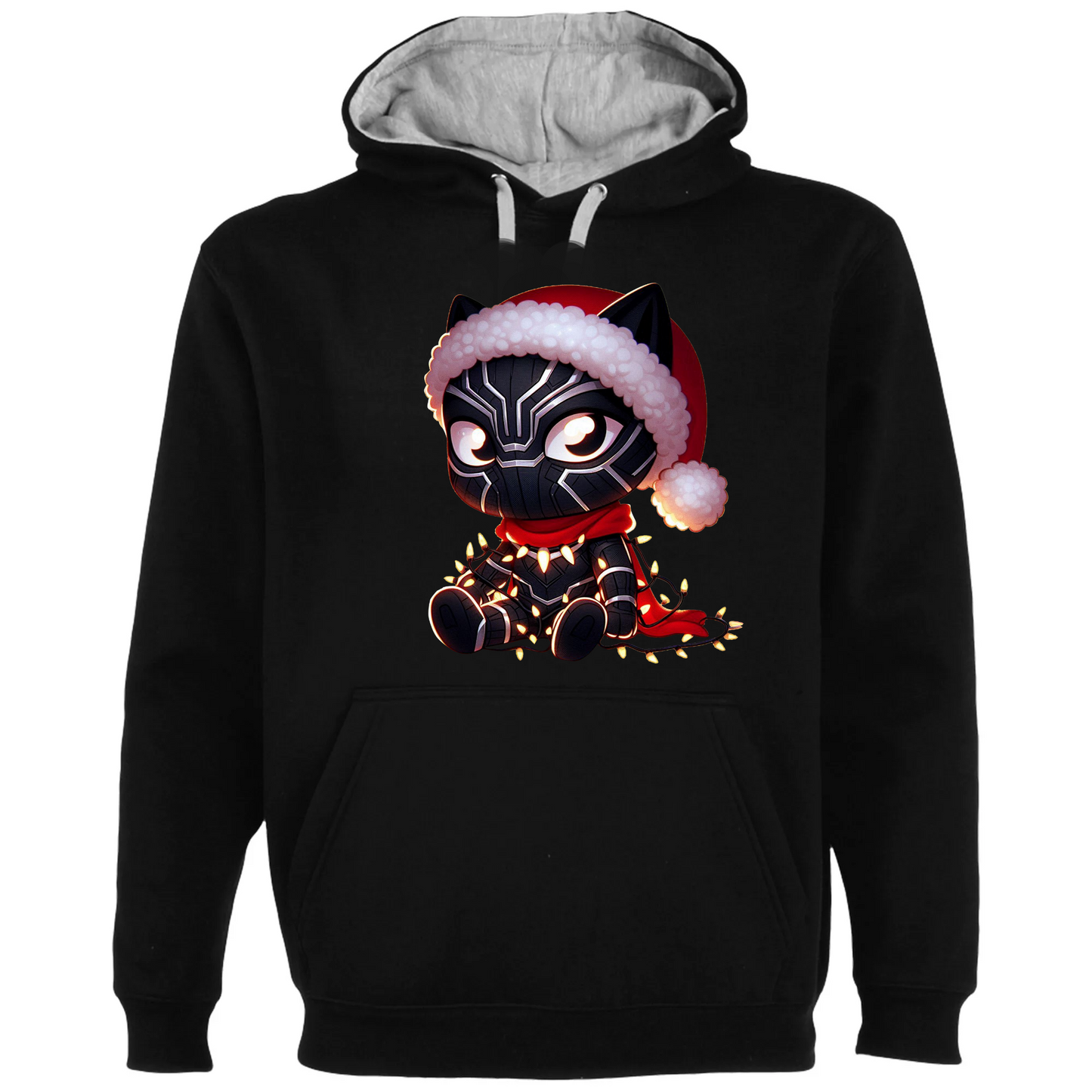 Camiseta Navidad Black Panther Chibi