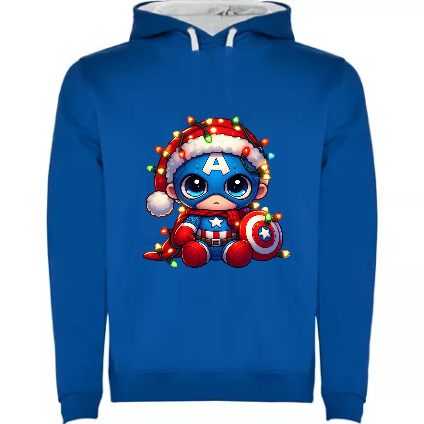 Camiseta Navidad Capitán America Chibi