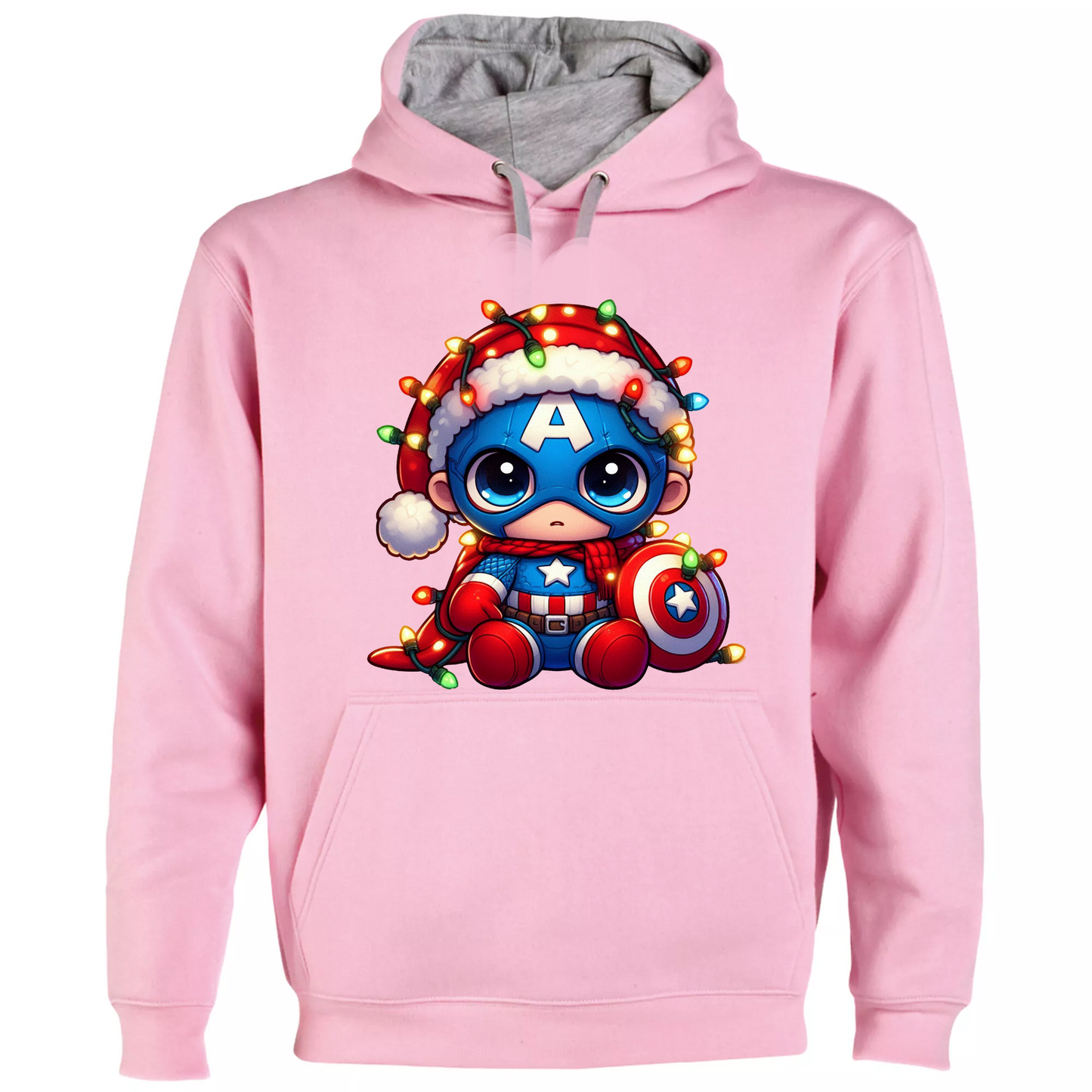 Camiseta Navidad Capitán America Chibi