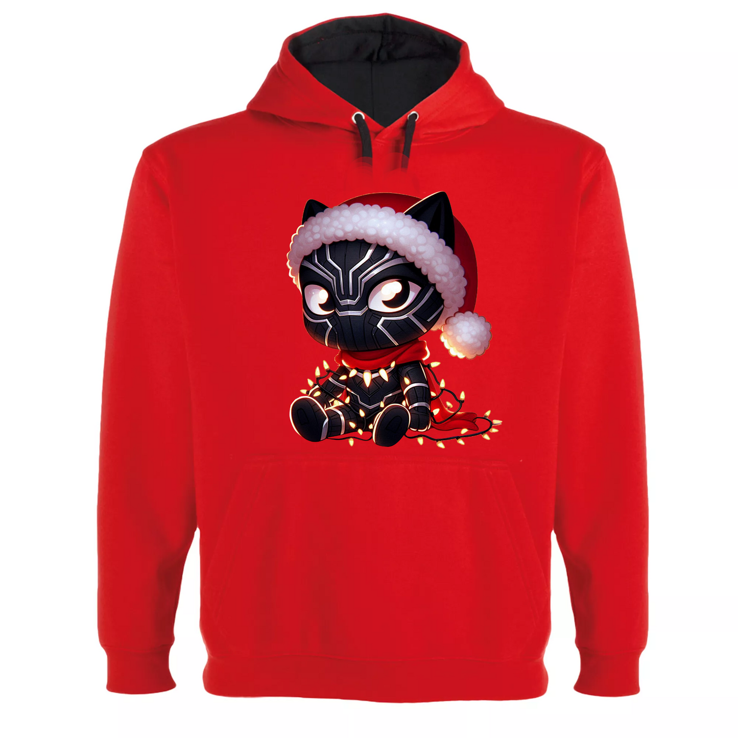 Camiseta Navidad Black Panther Chibi
