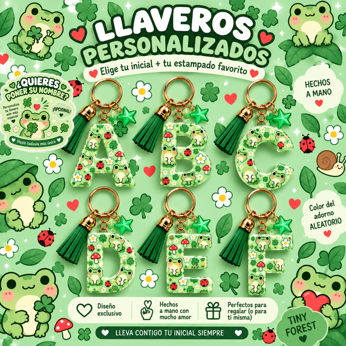 Elige tu inicial, encuentra tu estampado y hazla completamente tuya 💕