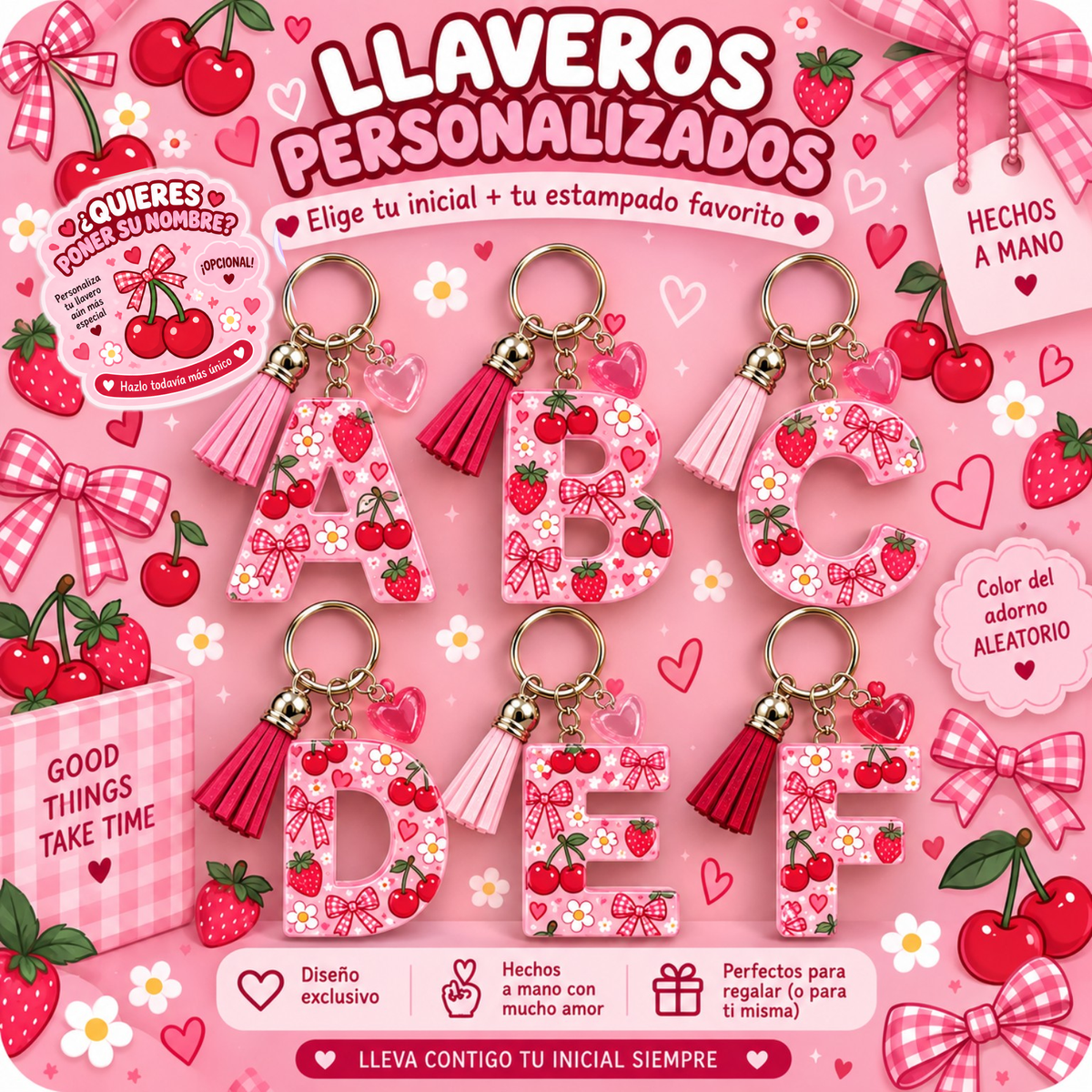 Elige tu inicial, encuentra tu estampado y hazla completamente tuya 💕