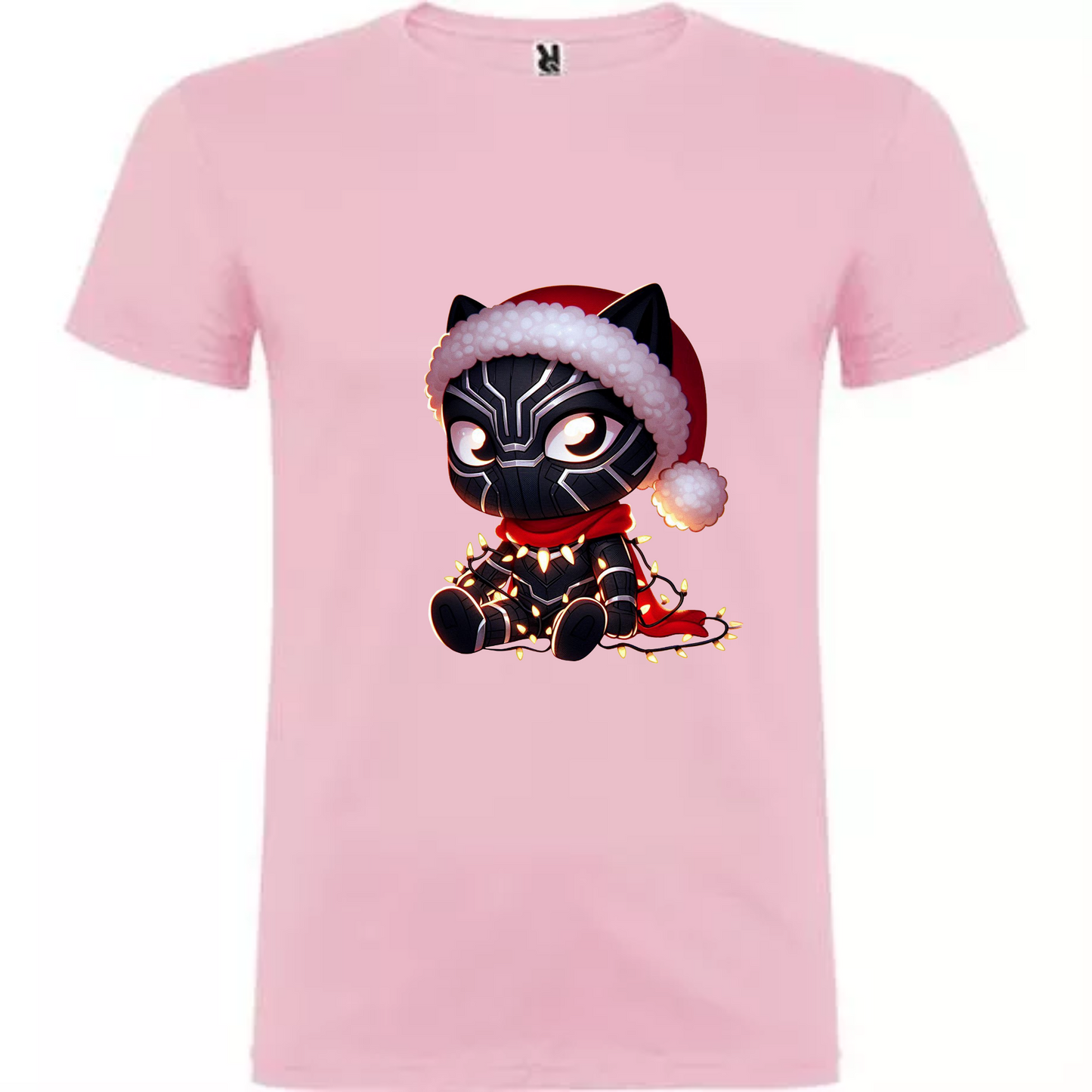 Camiseta Navidad Black Panther Chibi
