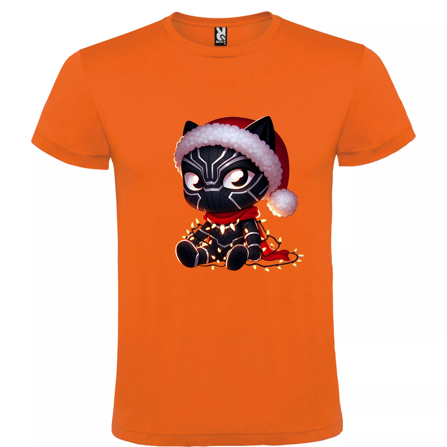 Camiseta Navidad Black Panther Chibi