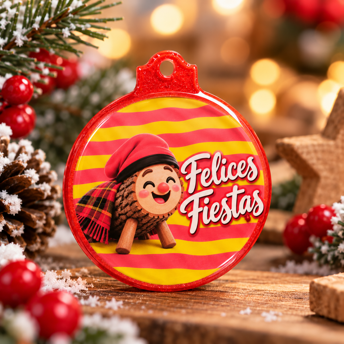 Bolas de Navidad de resina – Caganer y Tió 🎄