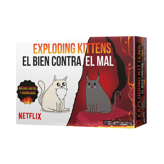 JUEGO DE MESA EXPLODING KITTENS EL BIEN CONTRA EL MAL