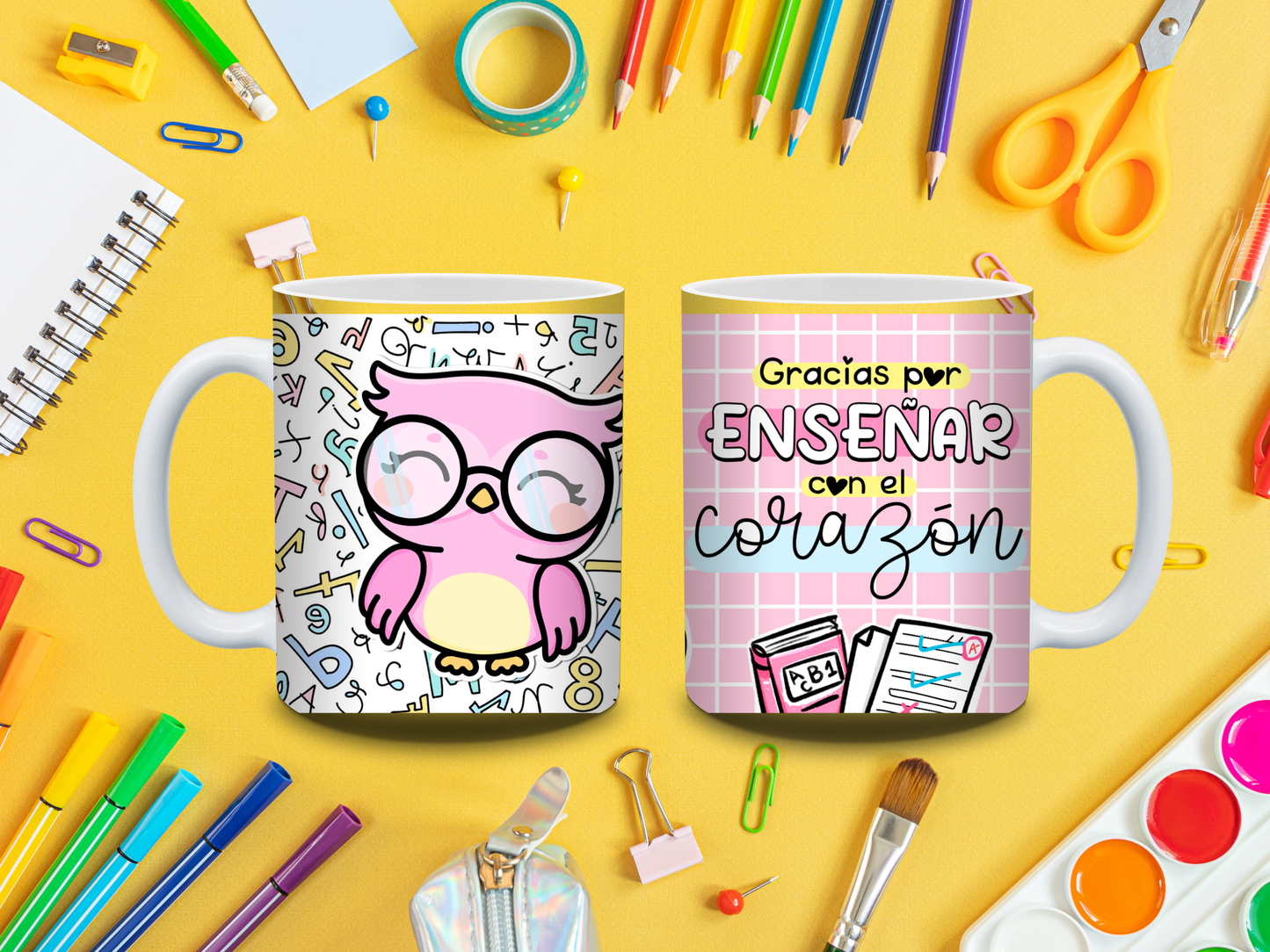 Taza “Gracias por enseñar con el corazón”