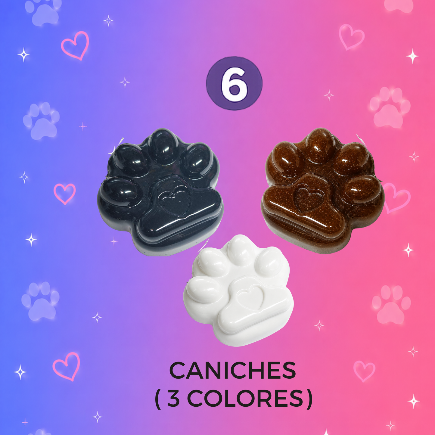 Llavero Huella 3D Personalizado para Mascotas