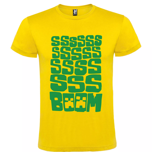 Camiseta  ssss boom!!