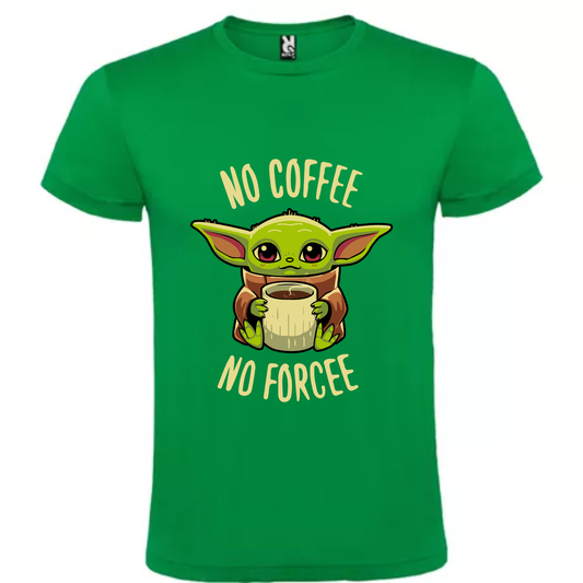 CAMISETA BABY YODA- NO COFFEE NO FORCEE
