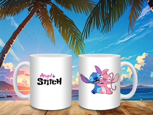 Taza angel y stitx