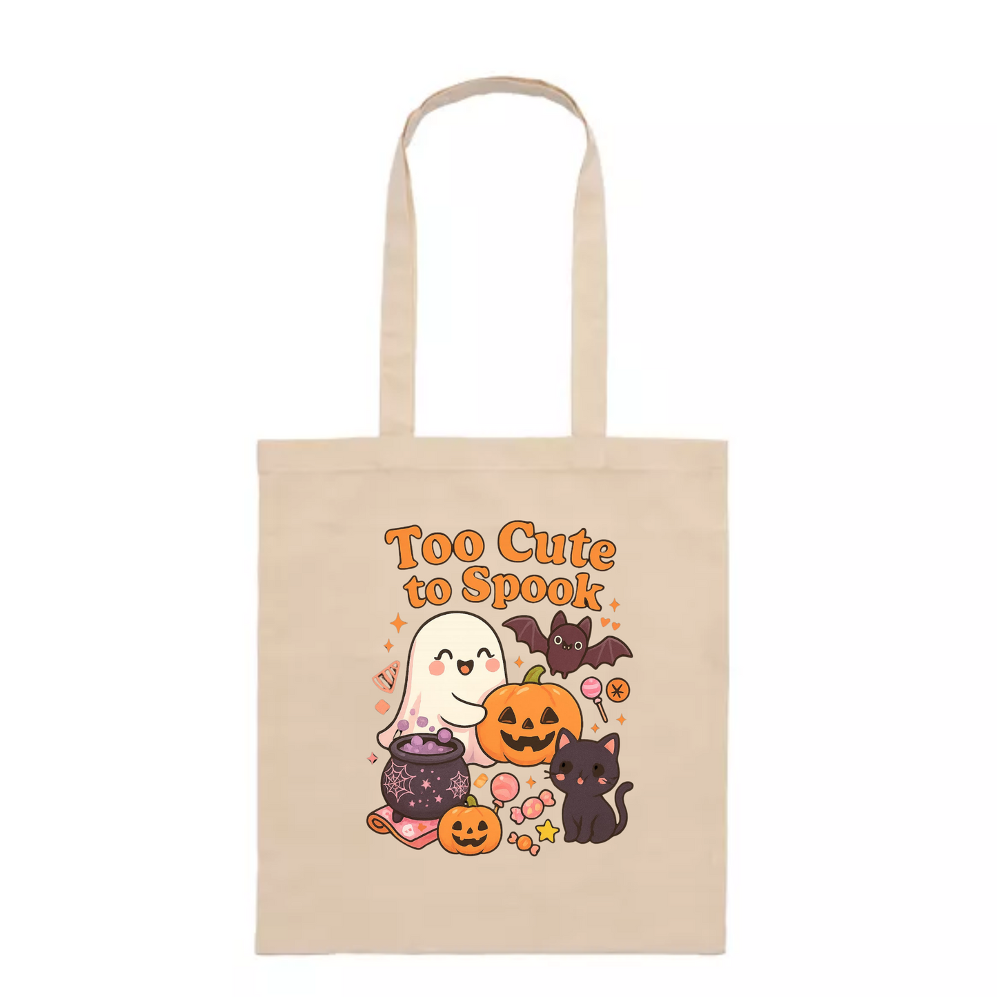 ToteBag Too cute to Spook