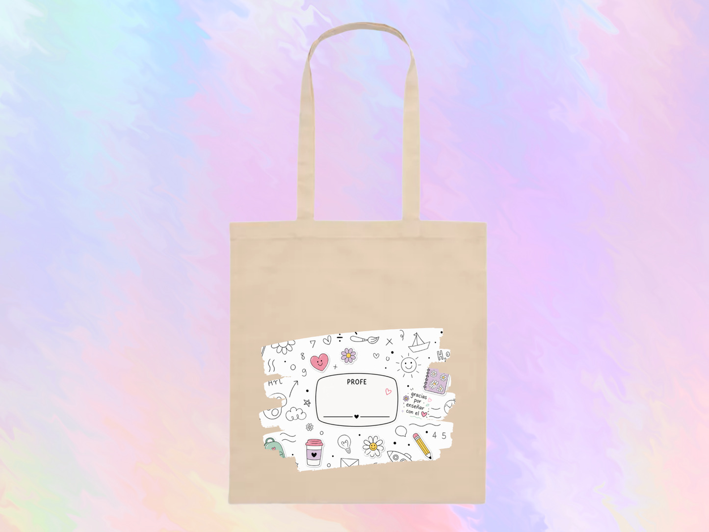Bolsa tote personalizada para profes – regalo original fin de curso