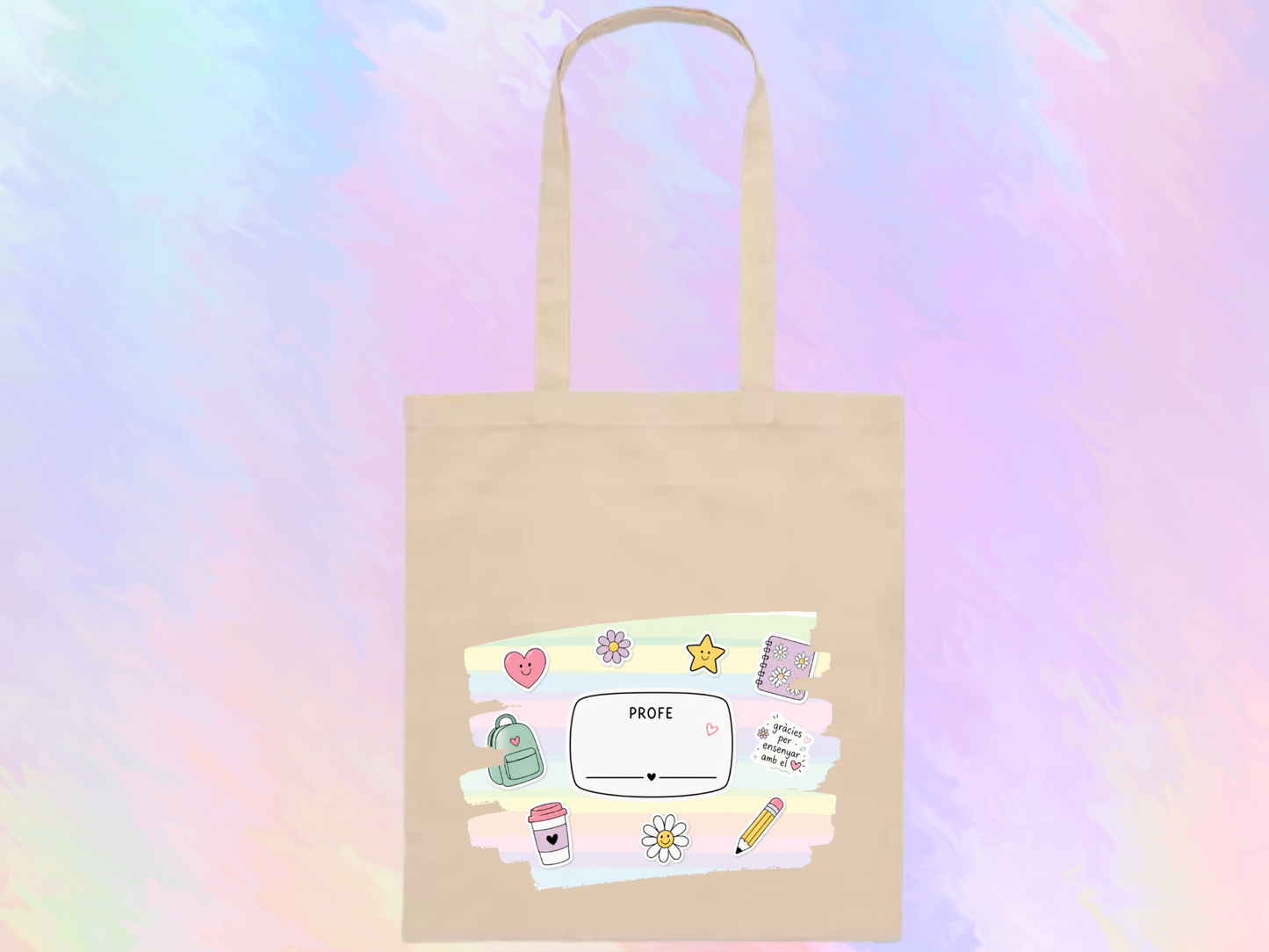 Bolsa tote personalizada para profes – regalo original fin de curso