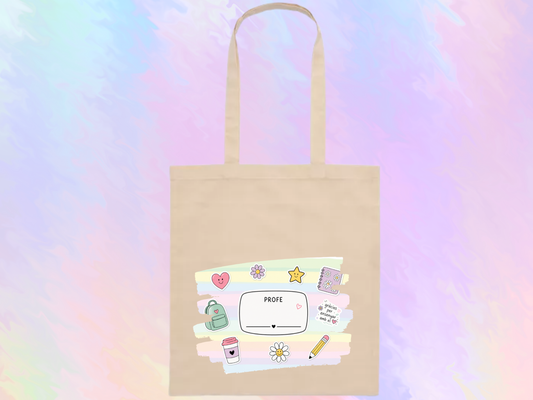 Bolsa tote personalizada para profes – regalo original fin de curso